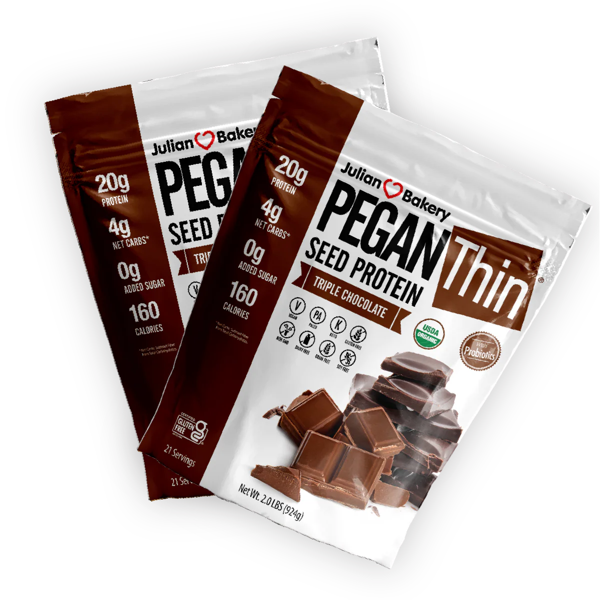 Organic PeganThin® Seed Protein Triple Chocolate - Image 4