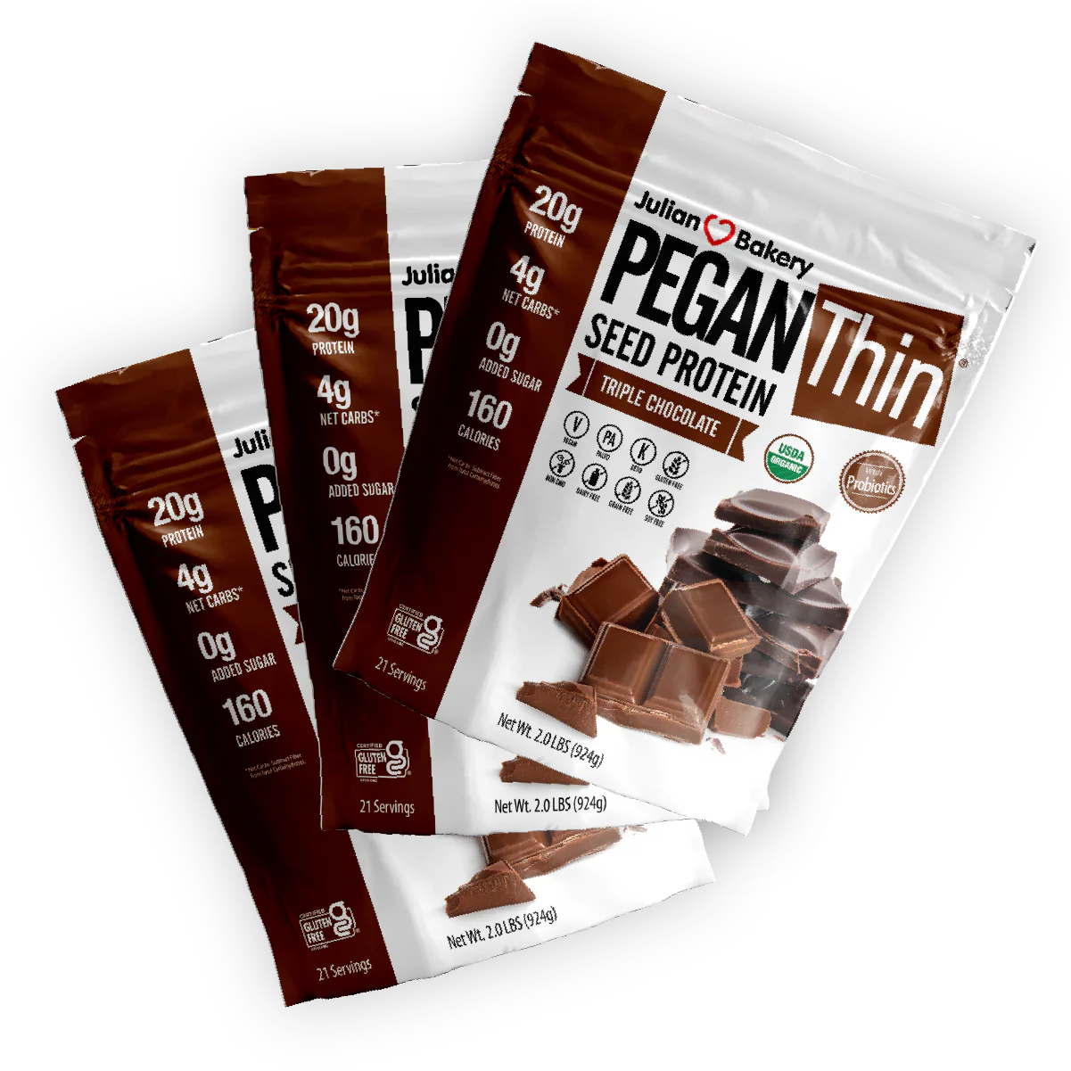 Organic PeganThin® Seed Protein Triple Chocolate - Image 5