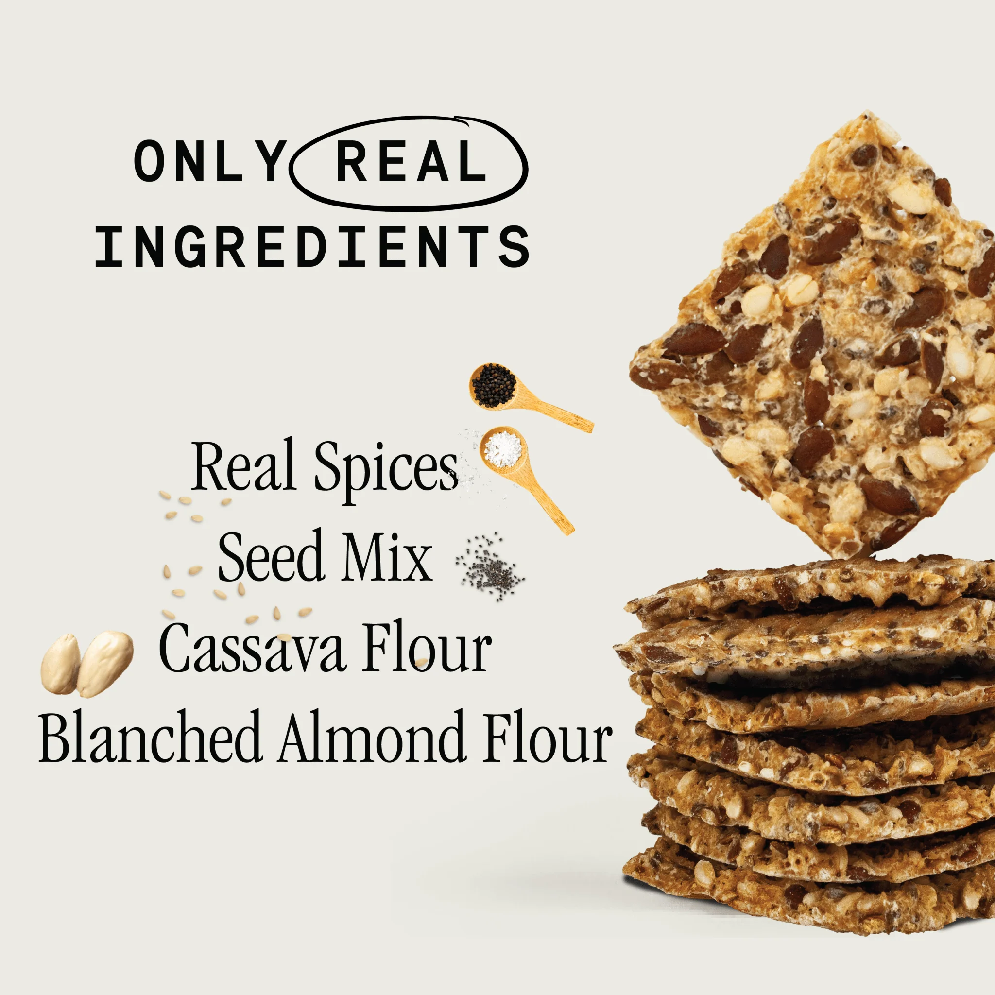 Organic Seed Crackers - Salt & Pepper 8.4oz - Image 5