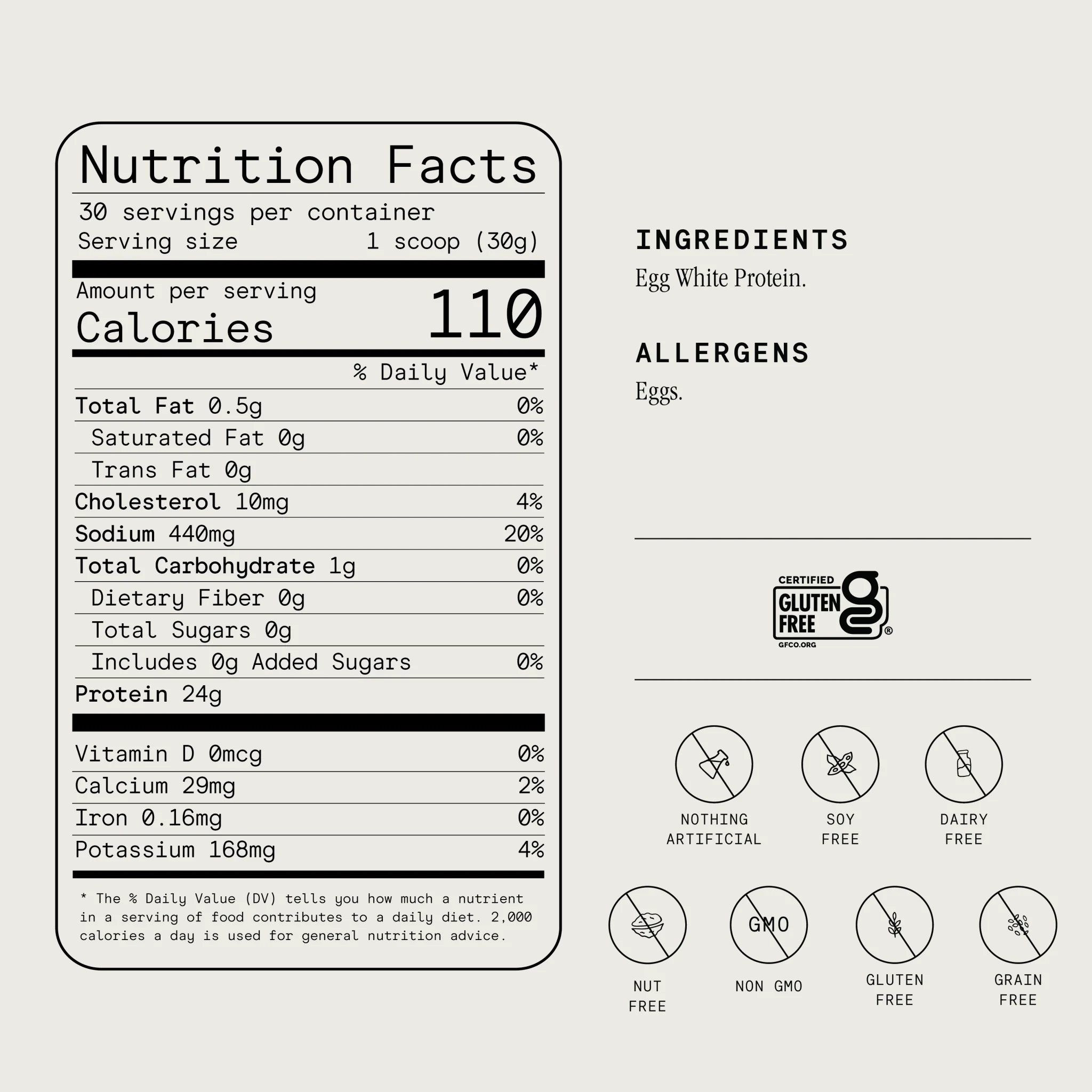Egg White Protein Powder - Unflavored - Image 3