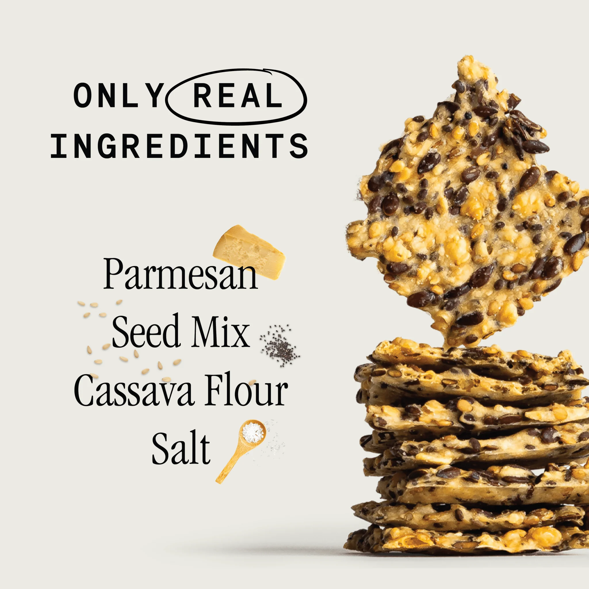 Organic Seed Crackers - Parmesan 8.4oz - Image 5