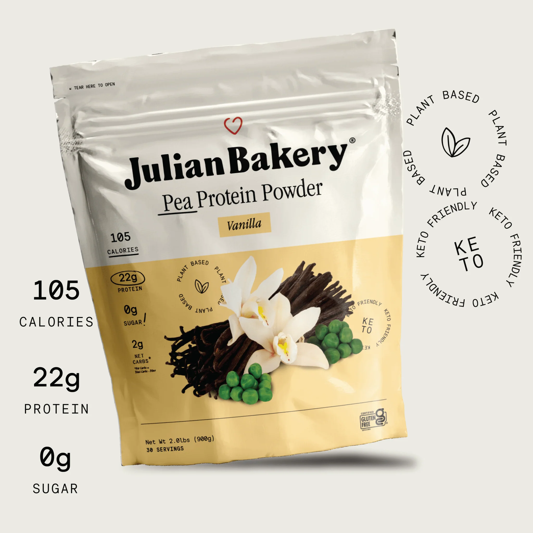 Pea Protein Powder - Vanilla - Image 3